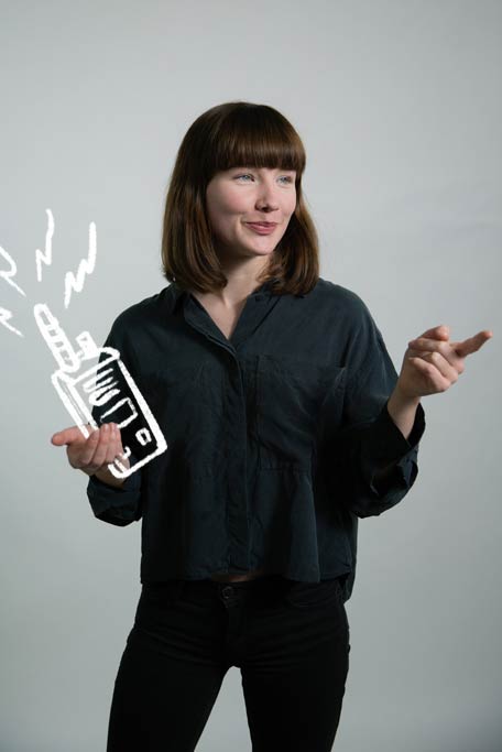 Mitarbeitendenporträt Rebecca