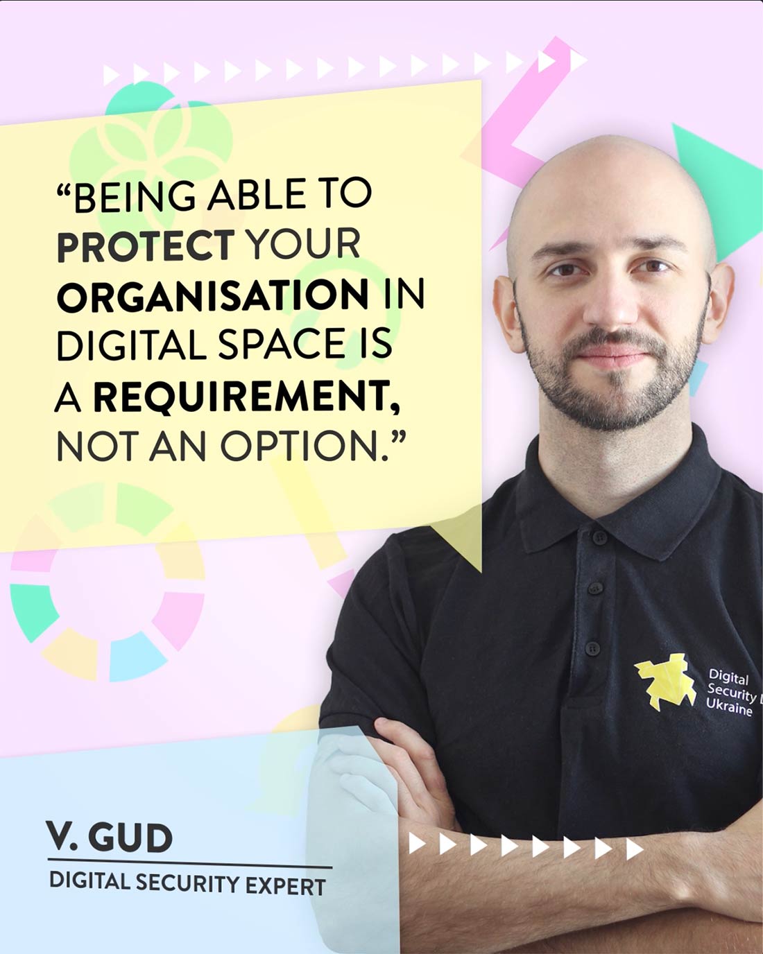 Die Schlatfläche startet das Social Media Porträt zu V. Gud, Experte für Digitale Sicherheit, für das Projekt Dialogue for Future.